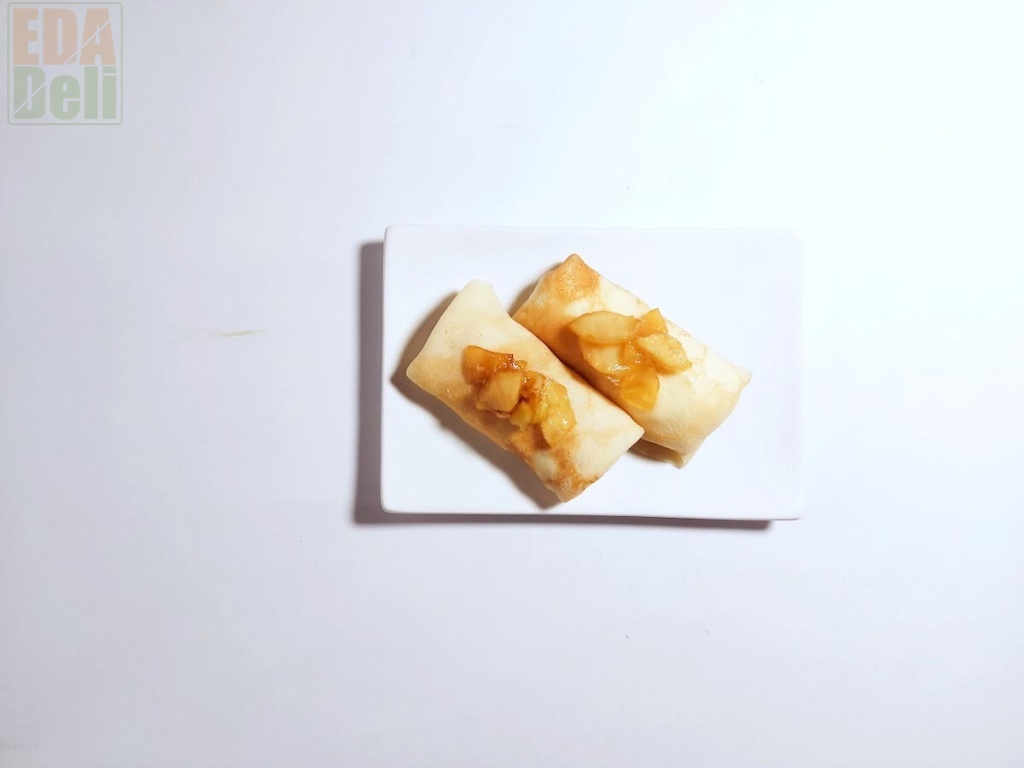 Блины с творогом и яблоком