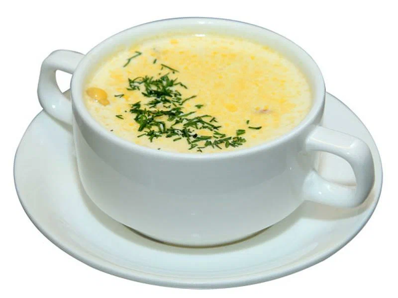 Суп сырный с курицей + Моё меню